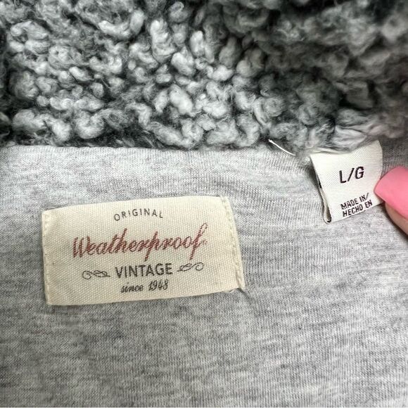 Weatherproof Pullover Quarter Zip Sherpa Size Large - Picture 4 of 10